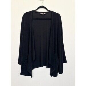 Chico's Travelers Waterfall Open Front Cardigan Slinky Non Wrinkle Womens XL (3)